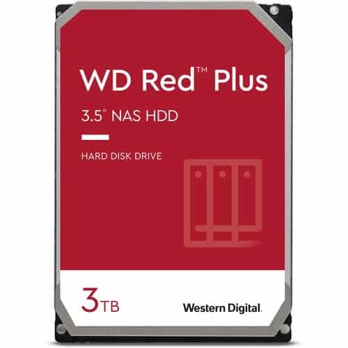 WD 3TB Red Plus 5400 rpm SATA III 3.5" Internal NAS HDD