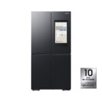 REFRIGERATEUR SAMSUNG SIDE BY SIDE 4PORTES AVEC DIST, GLACON ET ECRAN NOIR RF65DG9H0EB1