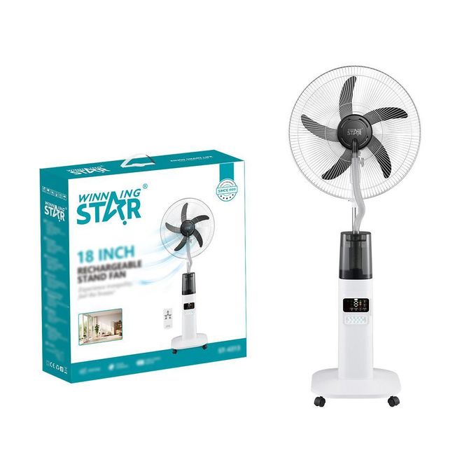Ventilateur Brumisateur Solaire Rechargeable 18" – Winning Star ST-4313 – Image 3